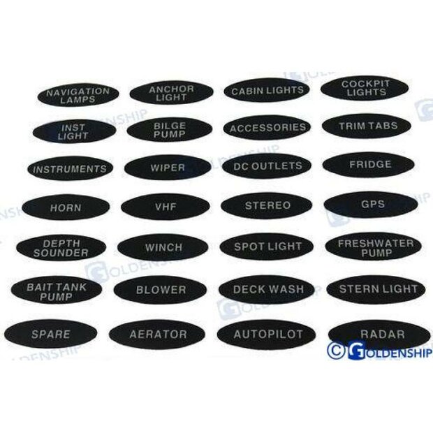 GS41464 - PANEELLABELS GS11180/GS11181 1