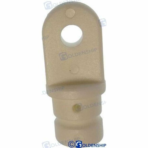 GS72226 - WITTE NYLON MANNELIJKE AANSLUITING 16 MM (2 1