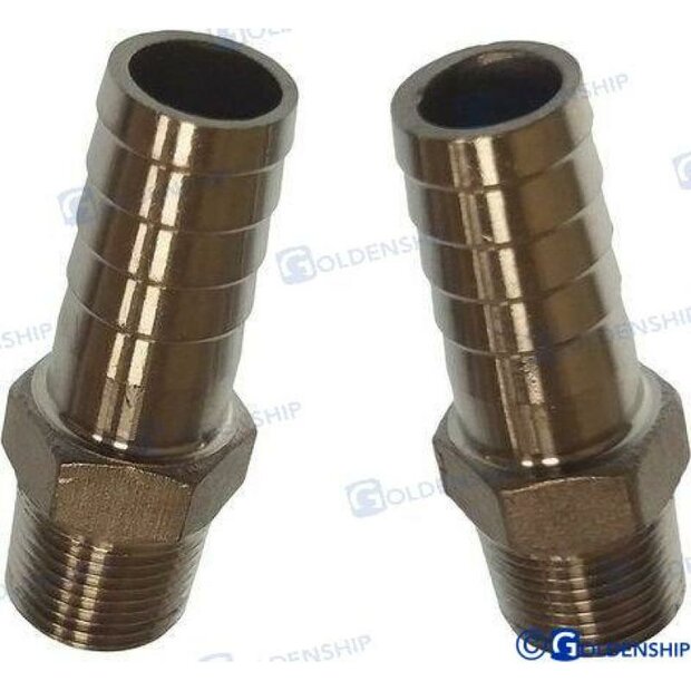 GS30222 - FITTING 3/8&quot; 15mm ROESTVRIJ STAAL (2 1