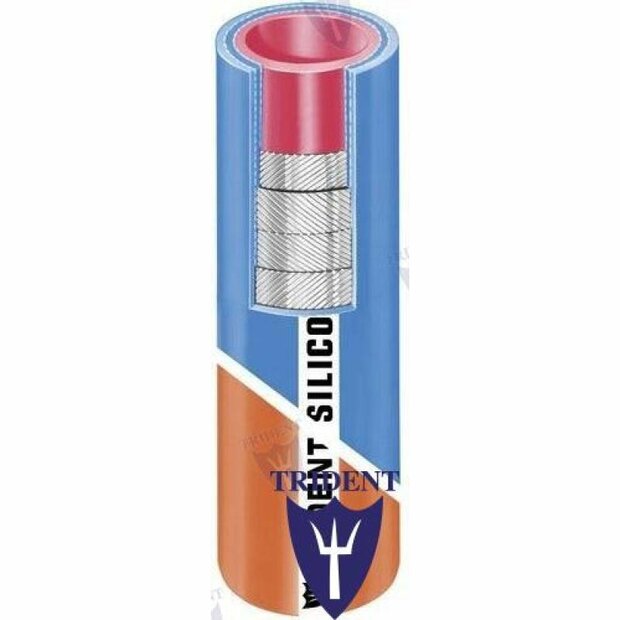 TRI202V-4004 - SILICONEN UITLAATSLANG 100MMX0.5M 1