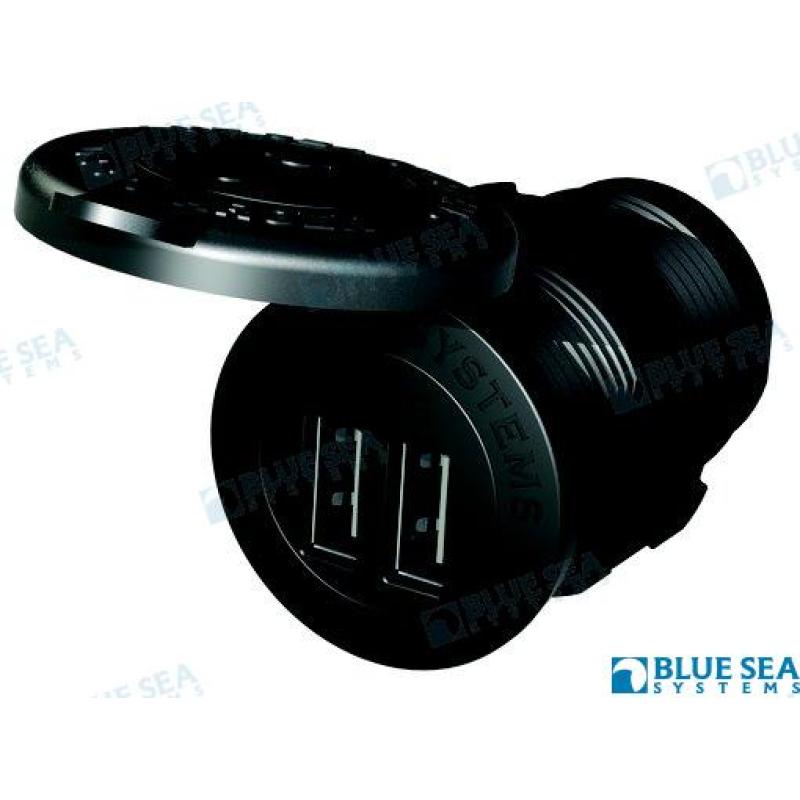 BS1045 - BASIS 12/24VDC DUBBELE USB-LADER 4.8A