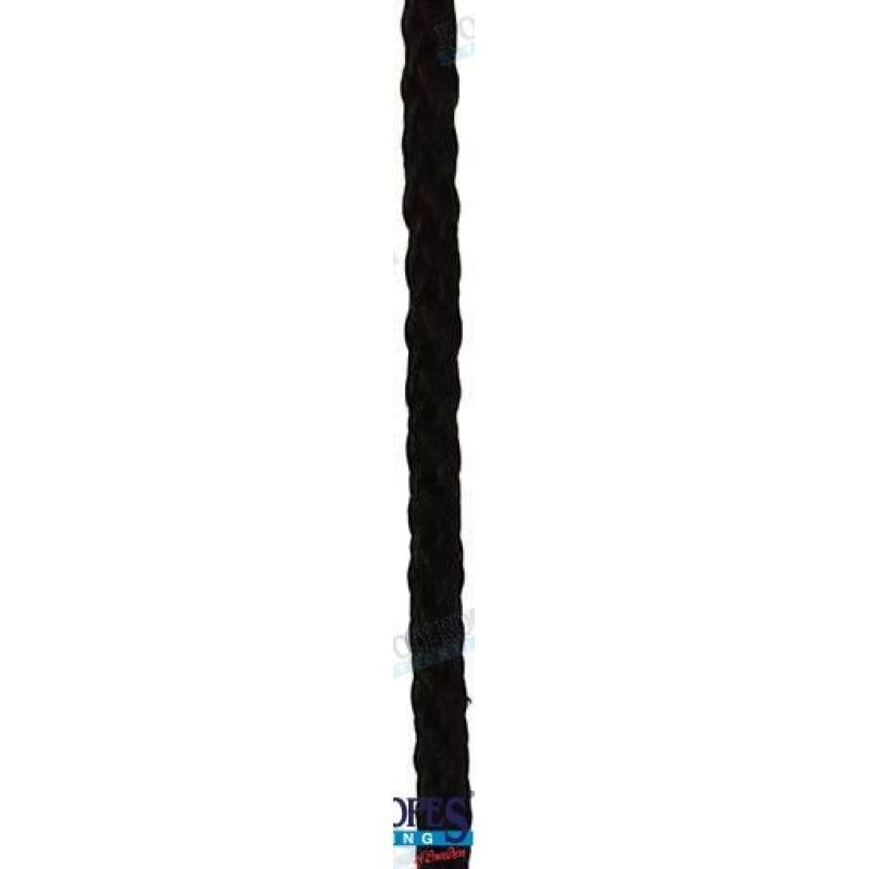 POL2210040240 - 4 MM ZWART POLYESTER TOUW 12 M