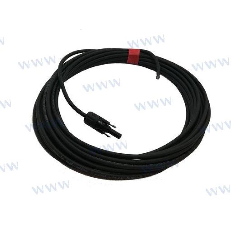 MARCA902-215 - ZONNEKABEL 4mm T4 STEKKER/GEWICHT 10m