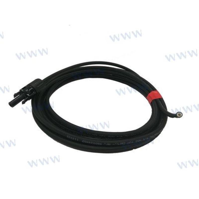 MARCA902-308 - ZONNEKABEL 4mm T4 STEKKER/GEWICHT 5m