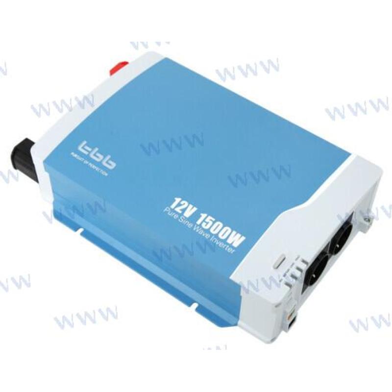 TBIH1500L - 12V 1500W PURE WAVE OMVORMER