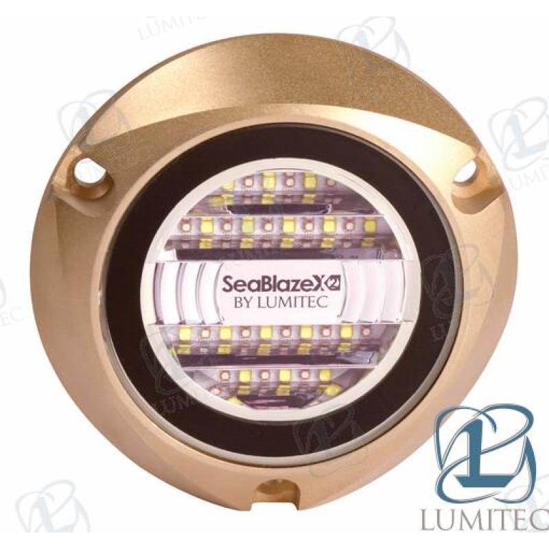 LUM101516 - WIT/BLAUW BRONZEN ONDERWATERLAMP