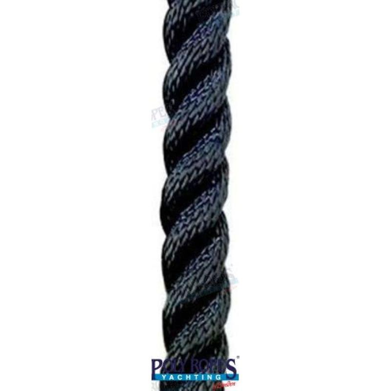 POL1210042608 - ZWART BOVENKANT POLYESTER 8MM. (150M)