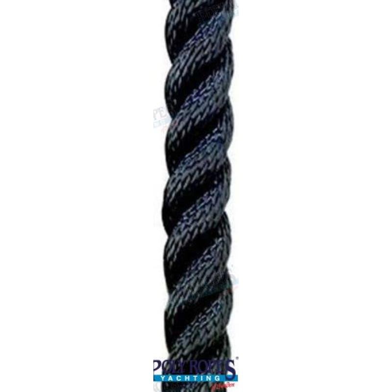 POL1210043710 - ZWART BOVENKANT POLYESTER 10MM. (220 M