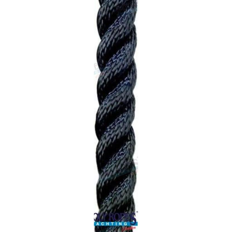 POL1210044006 - ZWART BOVENKANT POLYESTER 6MM. (250M)