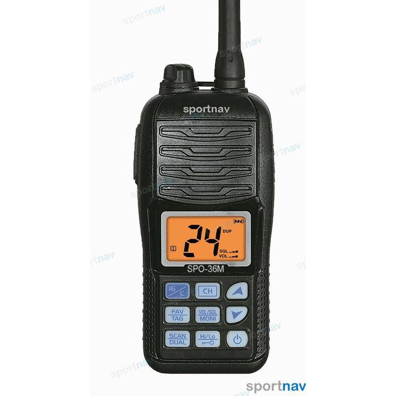 SPO36M - DRAAGBARE VHF SPORTNAV 36M IPX7