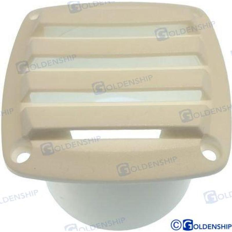 GS31194 - VENTILATIEROOSTER ABS 85X85 / 3" WITTE BUIS